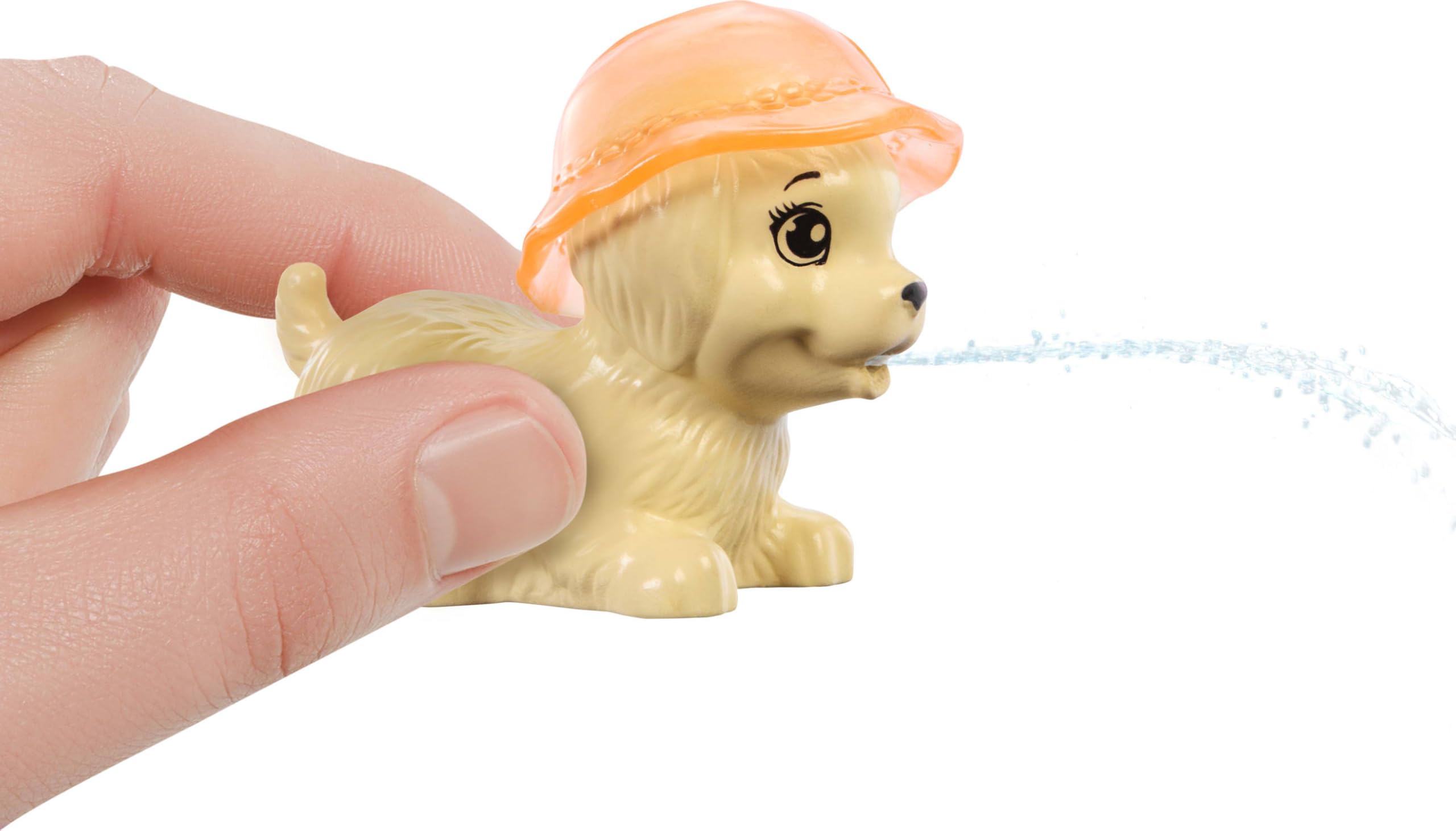 Barbie Puppy Pool Party Playset with Fashion Doll, 2 Pets, Doggy Slide & Color-Change Goggles 4