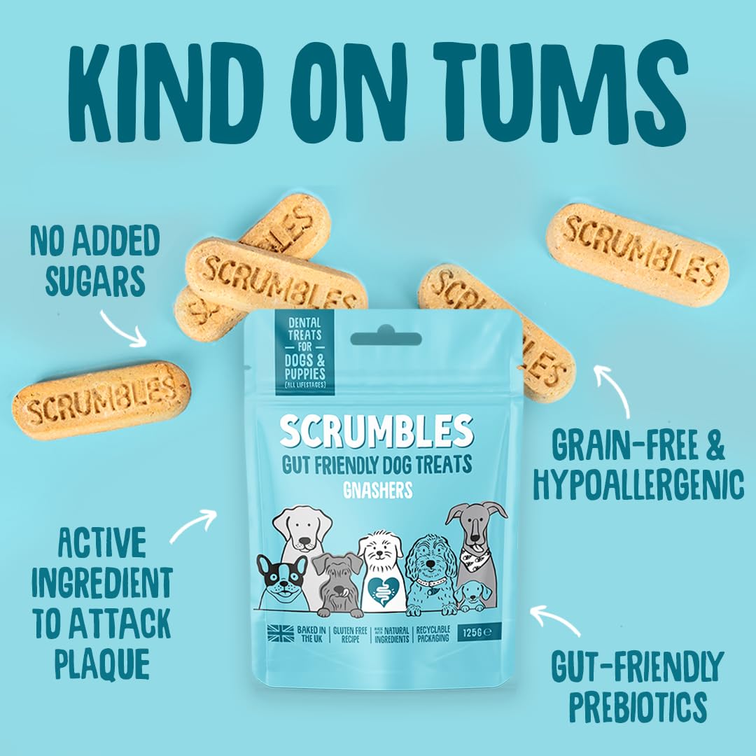 Scrumbles Gnashers Daily Dental Sticks for Dogs - Reduces Tartar by 80% | Grain Free Veggie | 7 Sticks 3