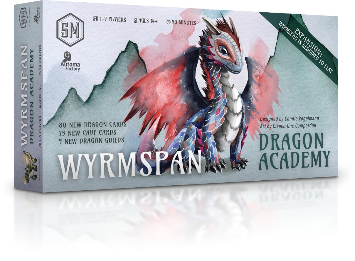 Stonemaier Games Wyrmspan Dragon Academy Board Game Expansion 1