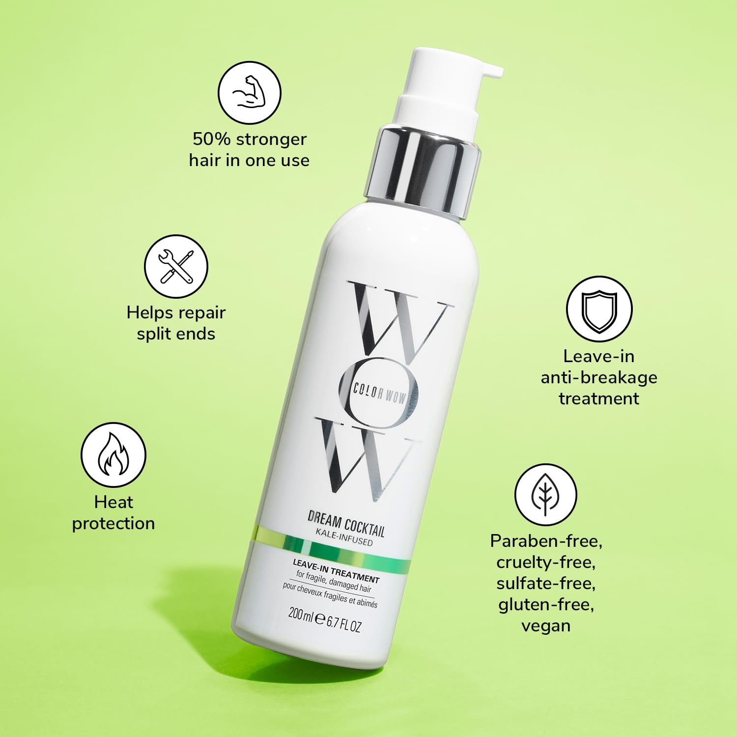 COLOR WOW Dream Cocktail Kale Infused Hair Tonic (200g) 2