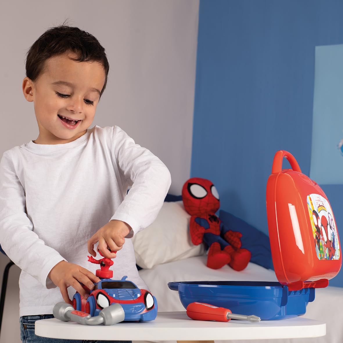 Smoby Spidey and His Amazing Friends Tool Box - Build Spidey's Crawler with Tools & Figure 10