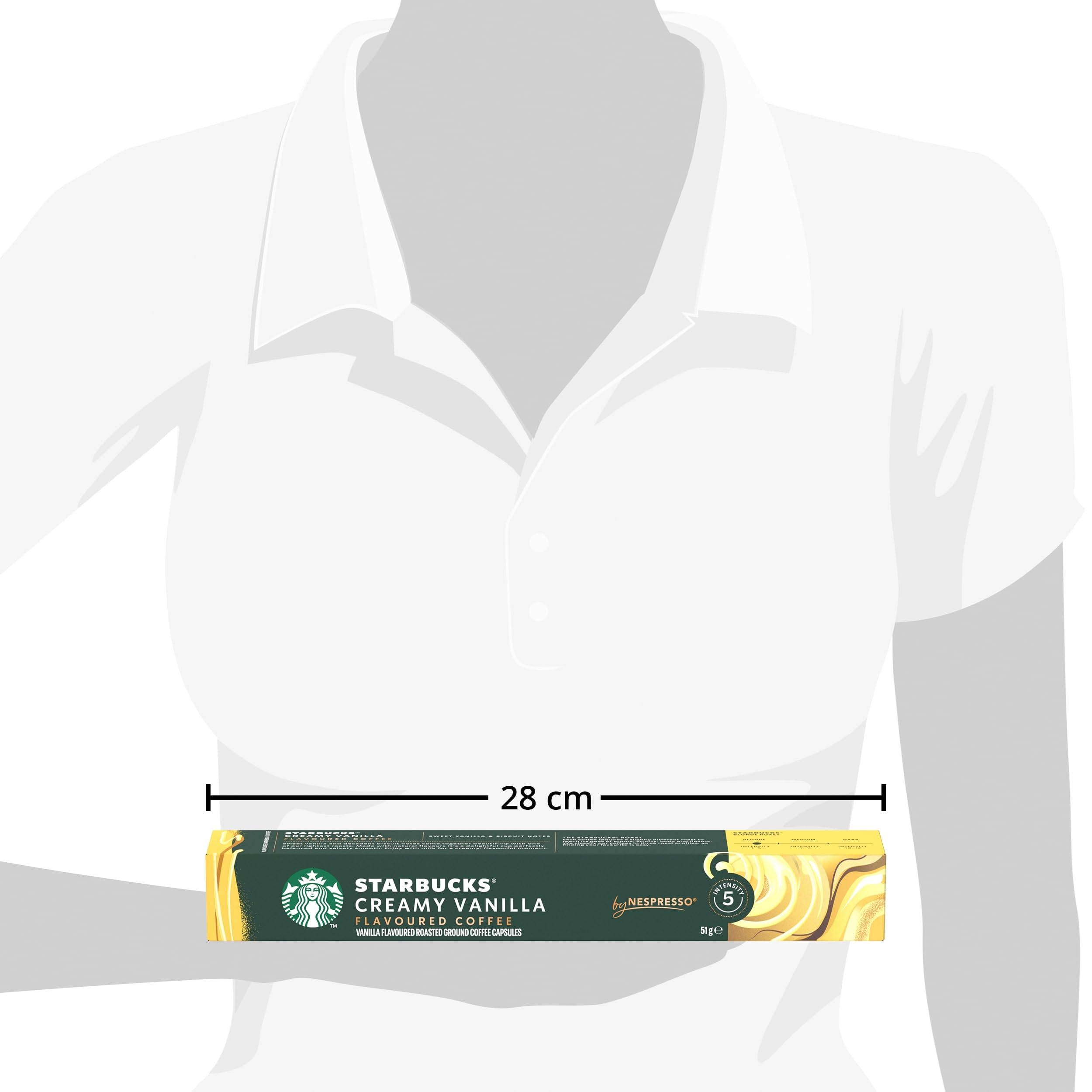 STARBUCKS - Creamy Vanilla Flavoured Coffee by Nespresso, Blonde Roast, 100% Arabica Coffee Pods 3