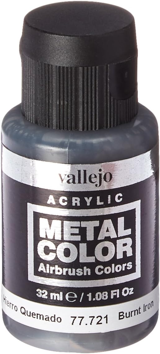 Acrylicos Vallejo VJ77721 32 ml "Burnt Iron" Metal Color Paint