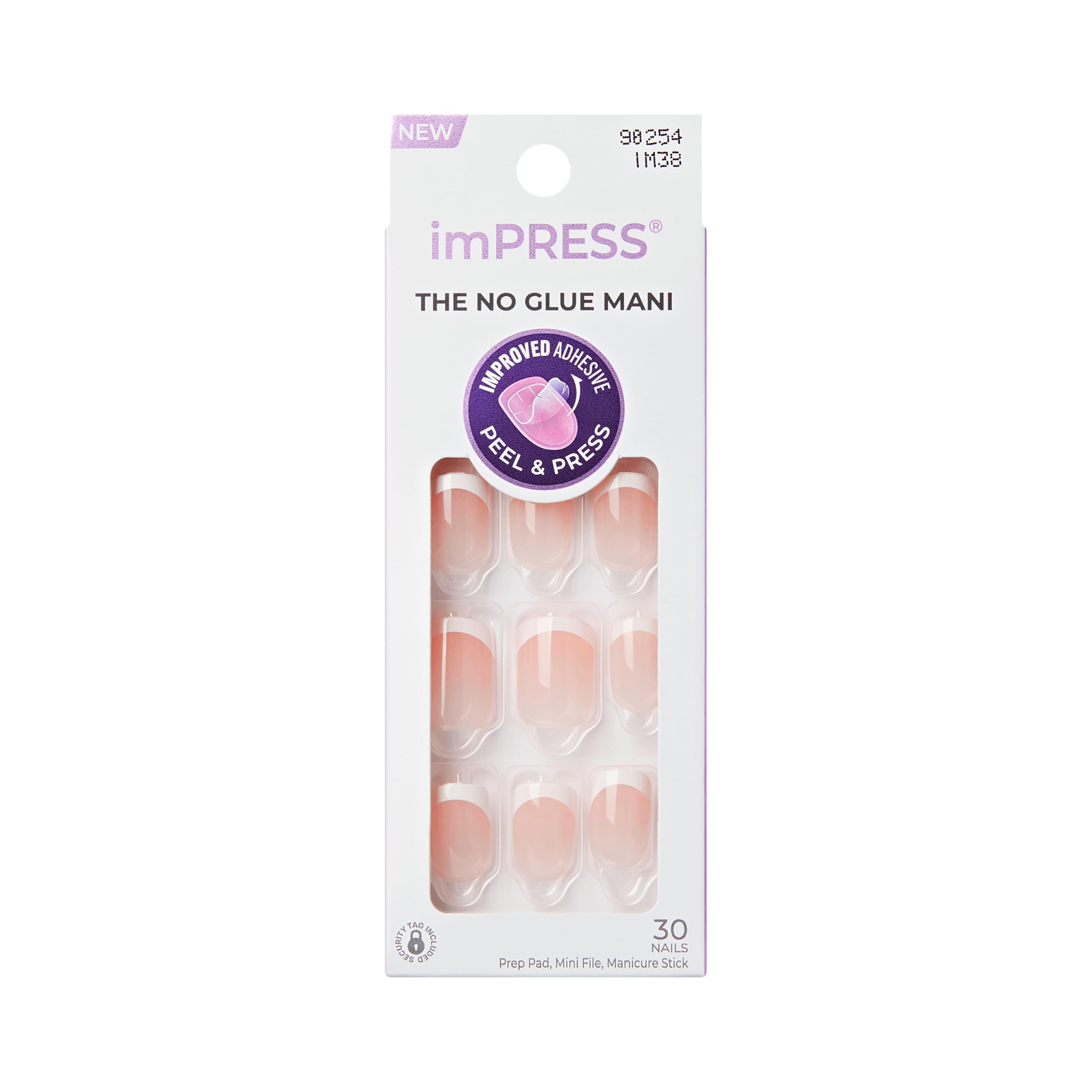 imPRESS Nails - Chic French Design | Short Squoval | 33 Pieces 1