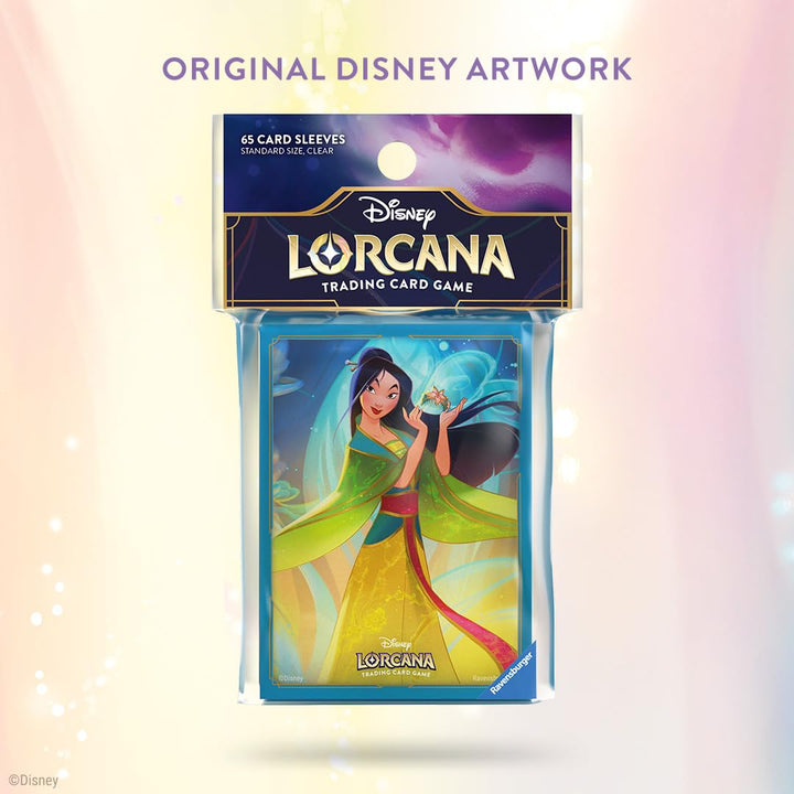 Ravensburger Disney Lorcana Trading Card Game - 65 Mulan Card Sleeves