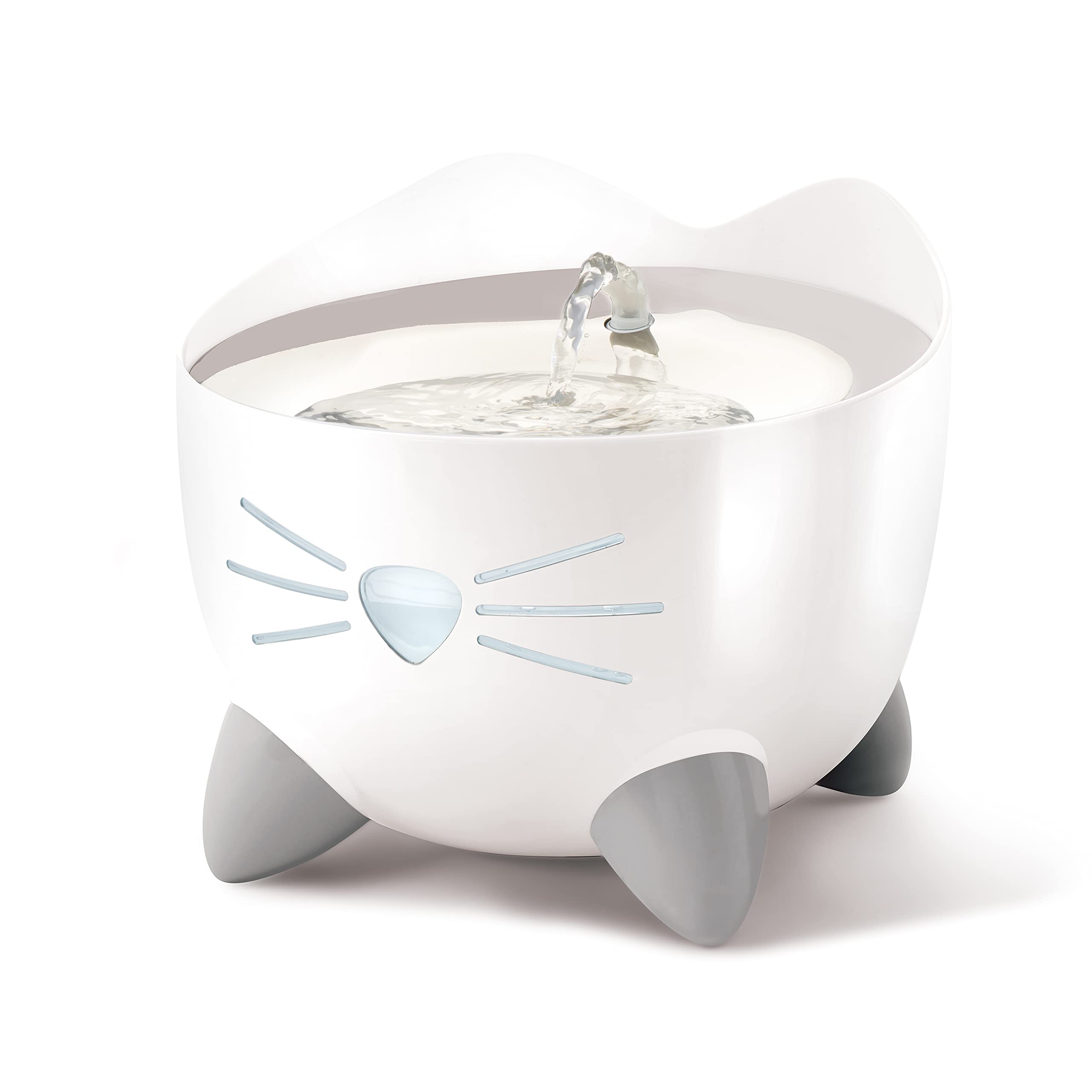 Catit PIXI Stainless Steel Automatic Drinking Water Fountain for Cats | Triple Action Filtration