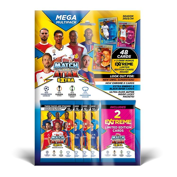 Topps Match Attax Extra 2024 Mega Multipack Card Game (FS0004593-DE)