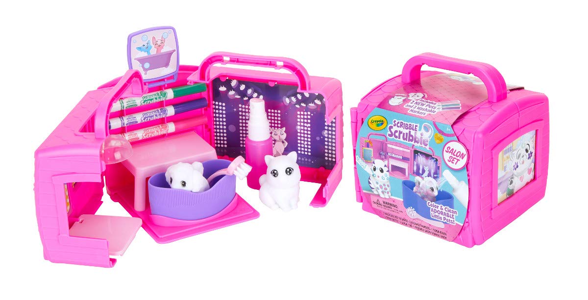 CRAYOLA Scribble Scrubbie Pets Beauty Salon Playset | Washable Toy | Ages 3+ 8