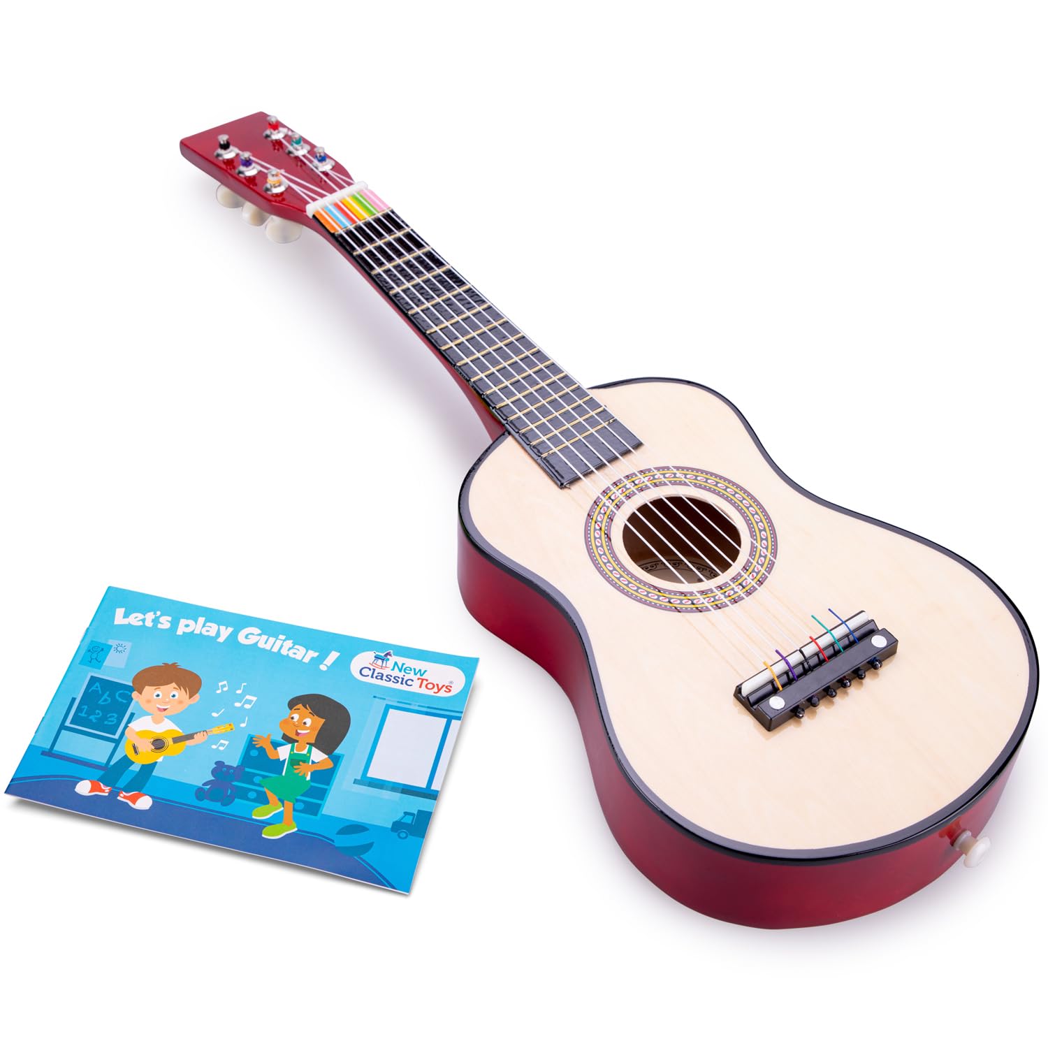 New Classic Toys Wooden Toy Guitar - First Melodies Collection for Kids 3+ 8