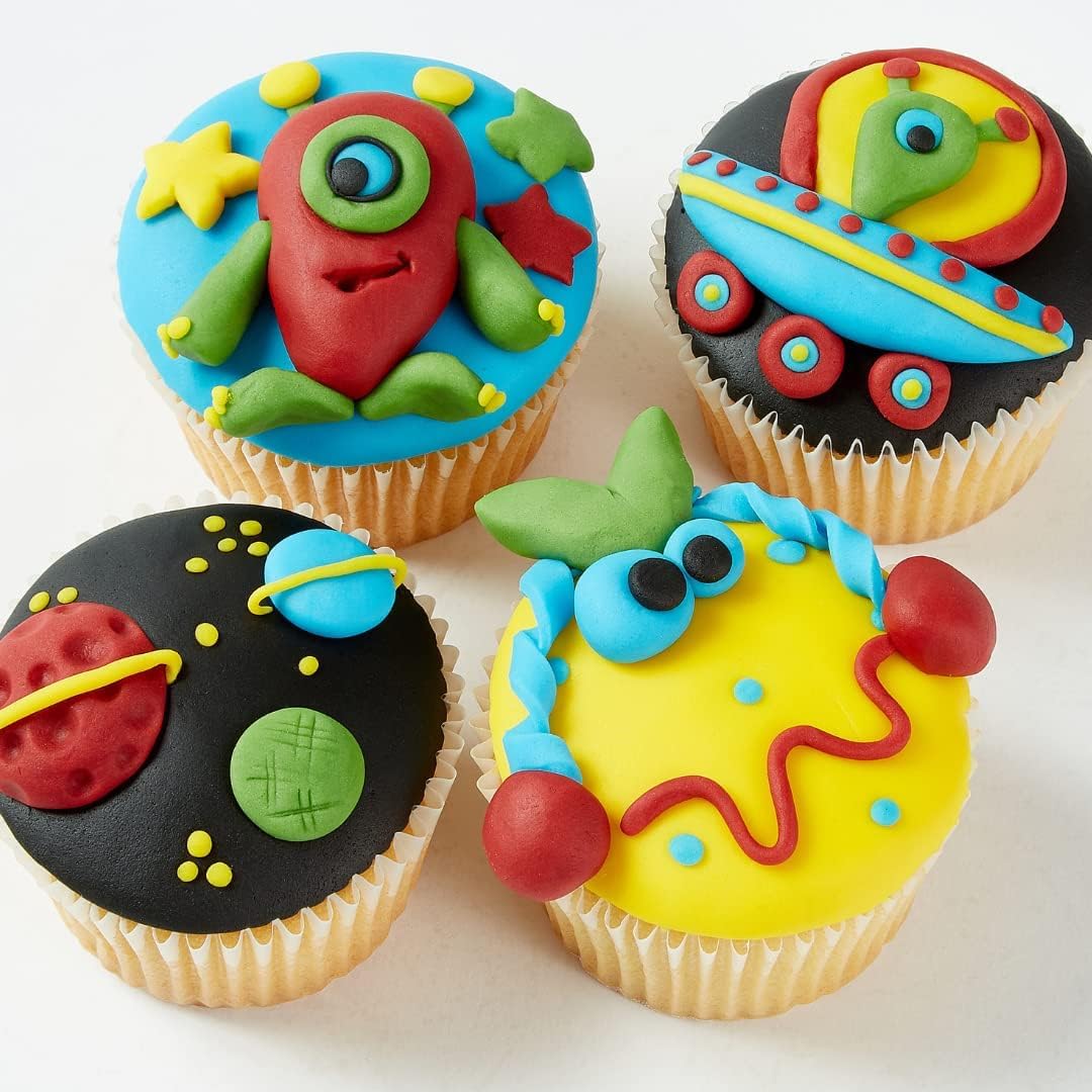 Renshaw Just Roll With It Fondant Icing Multipack - Primary Colours, 5 x 100g 6