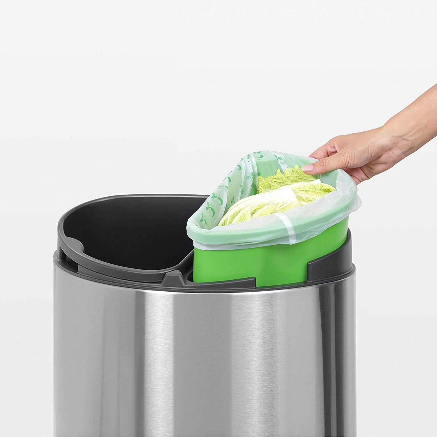 Brabantia Food Waste Caddy Compostable Bin Liners - Code K, 10L Capacity, 10 Count 2