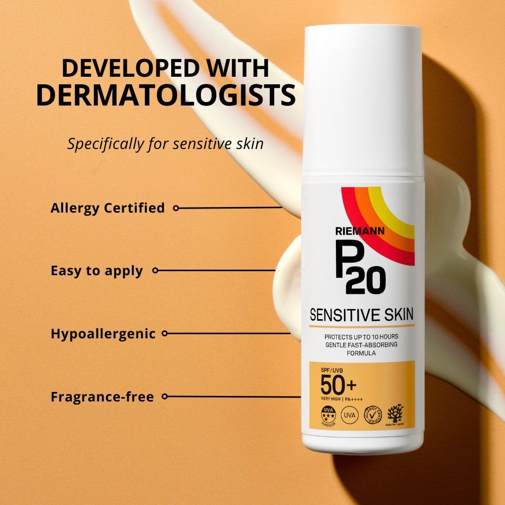 P20 Sensitive Sun Cream - SPF50, 100 ml, Very Water Resistant 4