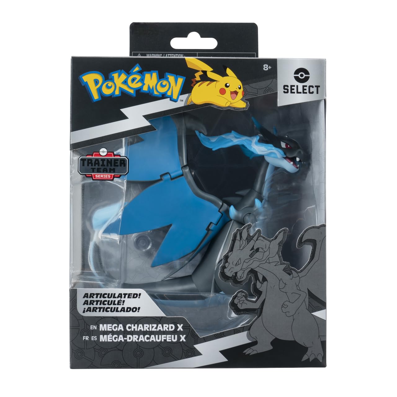 Pokémon Mega Charizard X Action Figure - 6-Inch Super Articulated Collectible 7