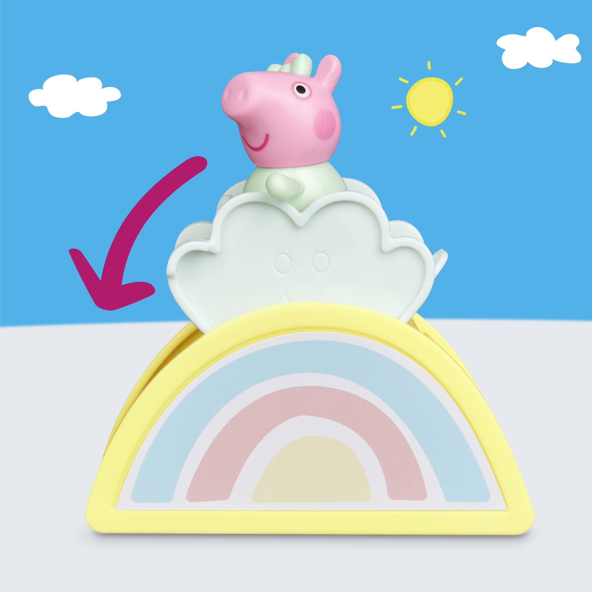 Peppa Pig Evie's Nursery Playset - 8 Pieces | 7.5-cm Scale Figure | Ages 3+ 6
