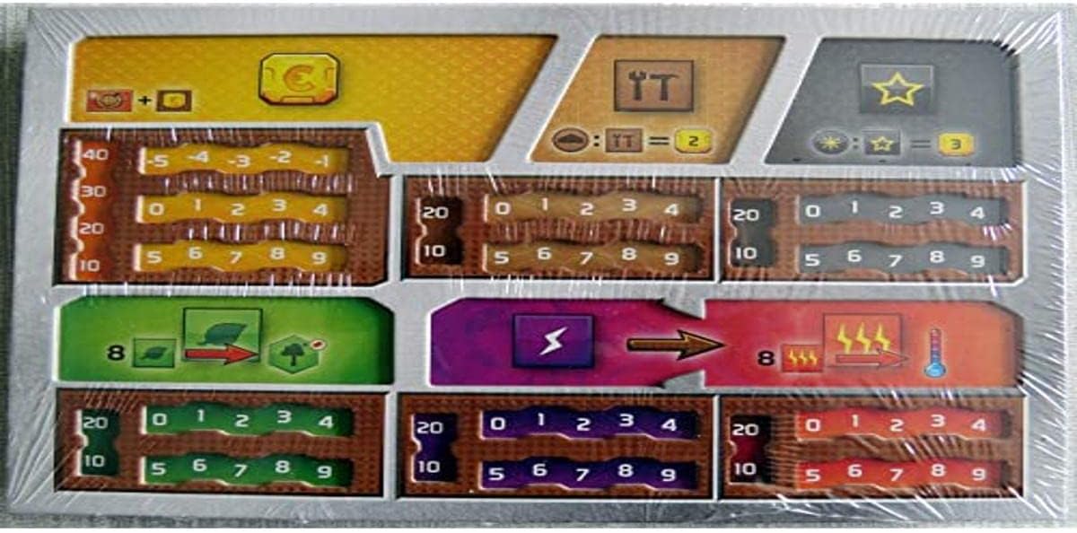 Ghenos Games Terraforming Mars Dual Layer Player Boards Set of 5 1
