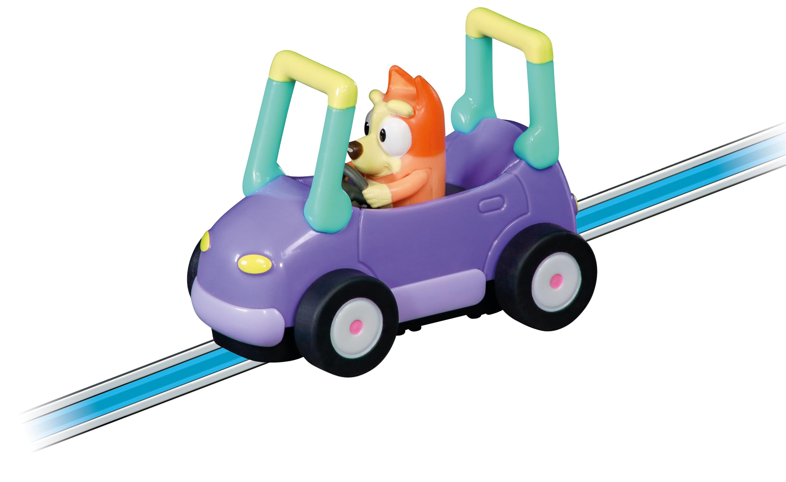 Carrera FIRST Bluey Let's Go Slot Racing Track - Battery Operated Playset for Toddlers 3+ 2