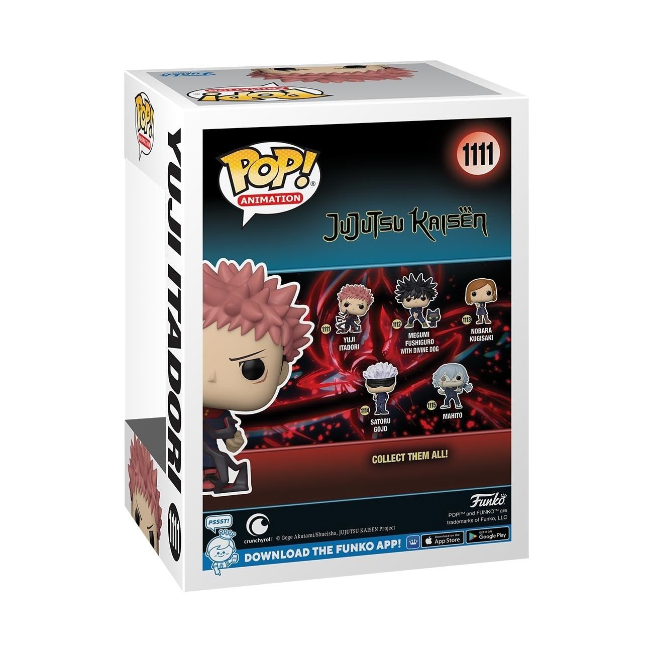 Funko Pop Animation: Jujutsu Kais游戏副本 - Yuji Itadori Glow in the Dark Chase Vinyl Figure 3