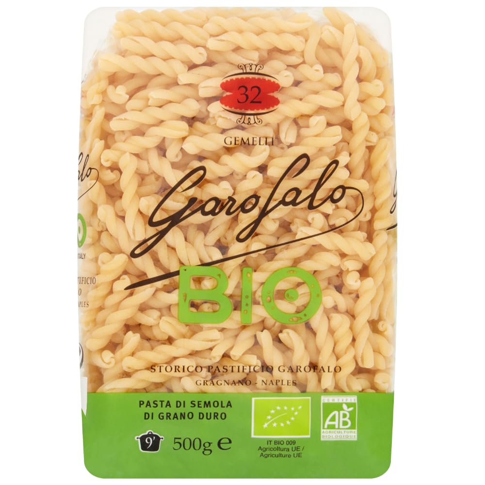 Garofalo Organic Gemelli Pasta - 100% Organic Durum Wheat Semolina | 500g Pack 1