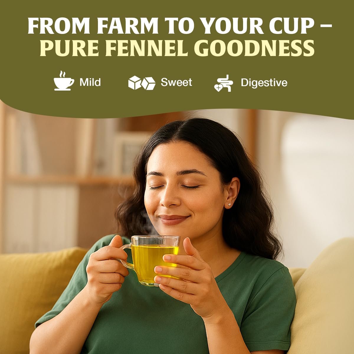 HANDPICK Fennel Tea (100 Eco Conscious Tea Bags) - Caffeine & Gluten Free 7