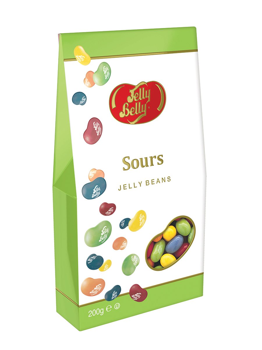 Jelly Belly Sours Gable Gift Box - Mouth-Watering Flavours | 200g