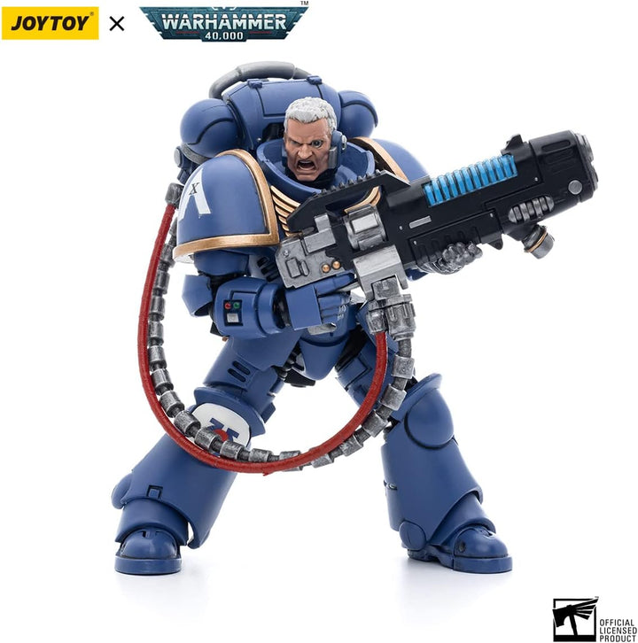 Bloomage Joytoy Warhammer 40K Ultramarines Hellblasters Sergeant Ulaxes Action Figure (JT5352)