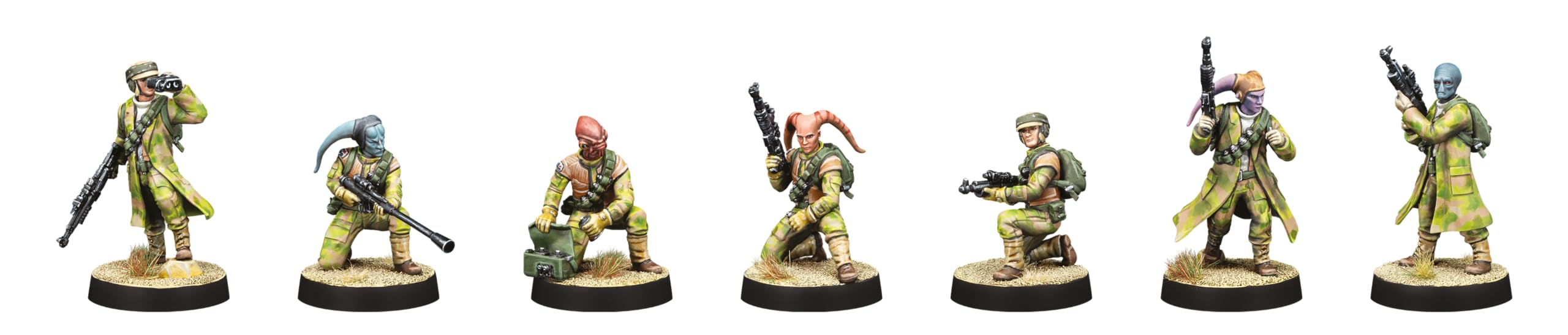 Atomic Mass Games Star Wars: Legion - Rebel Commandos | 7 Miniatures | Ages 14+