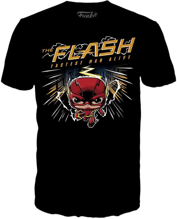 Funko Pop! DC Comics - The Flash Pop! & Tee Bundle - Small (S) - DC Comics - T-Shirt & Vinyl Figure