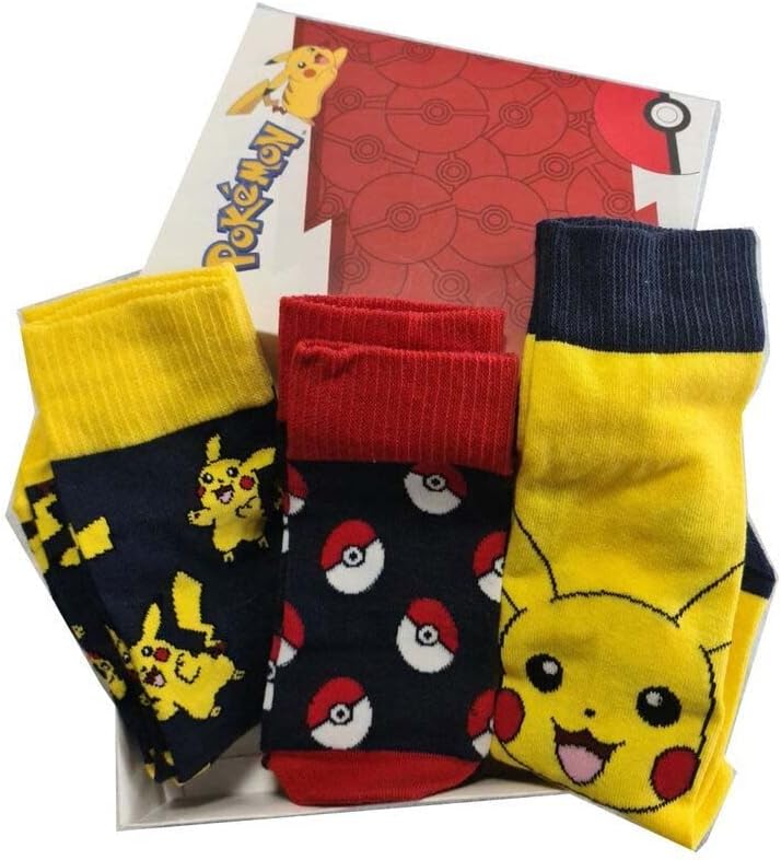 NEW IMPORT Pokémon Adult Socks Pack of 3 (NW1060)