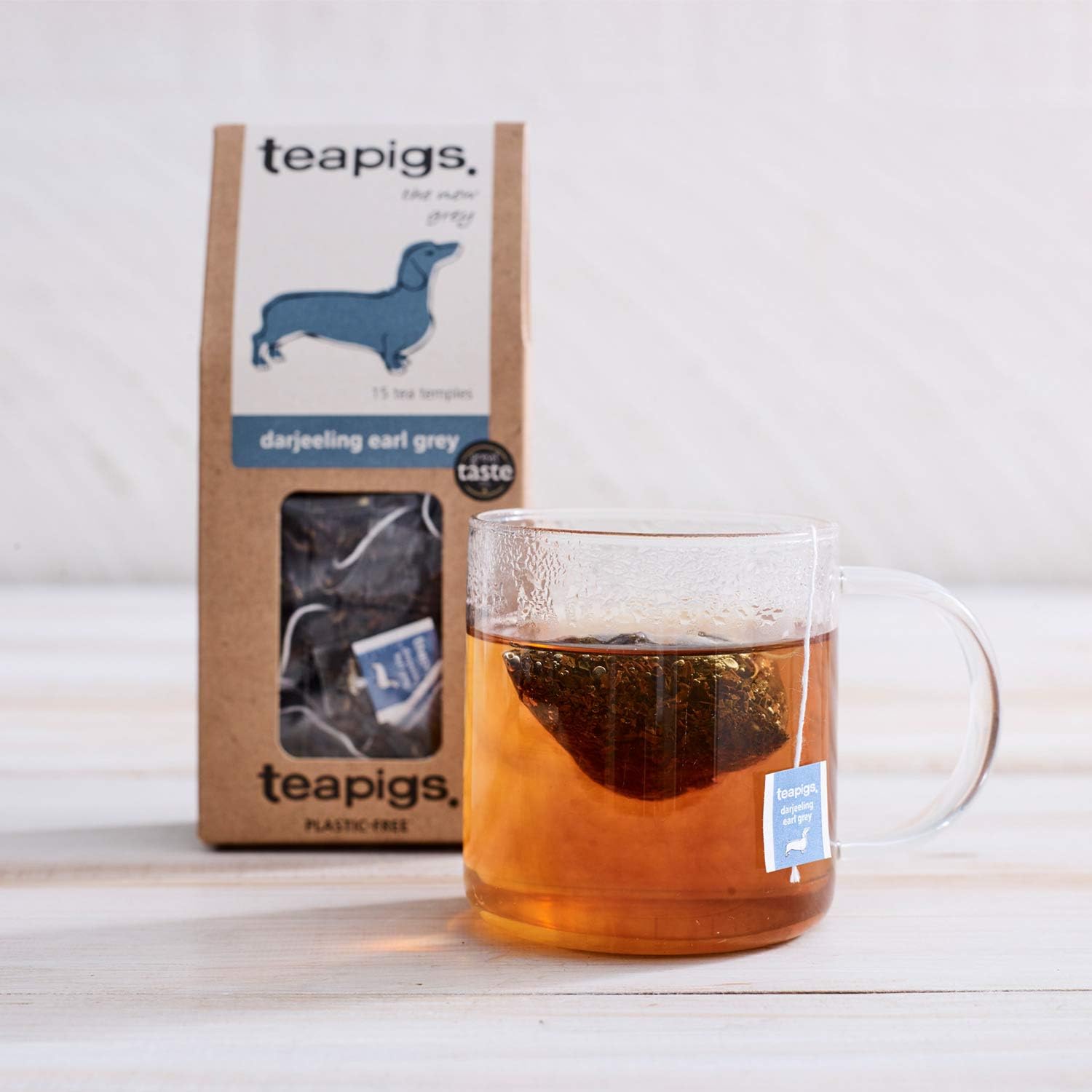 Tea Pigs Darjeeling Earl Grey Whole Leaf Tea Bags - 15 x 37.5g 5
