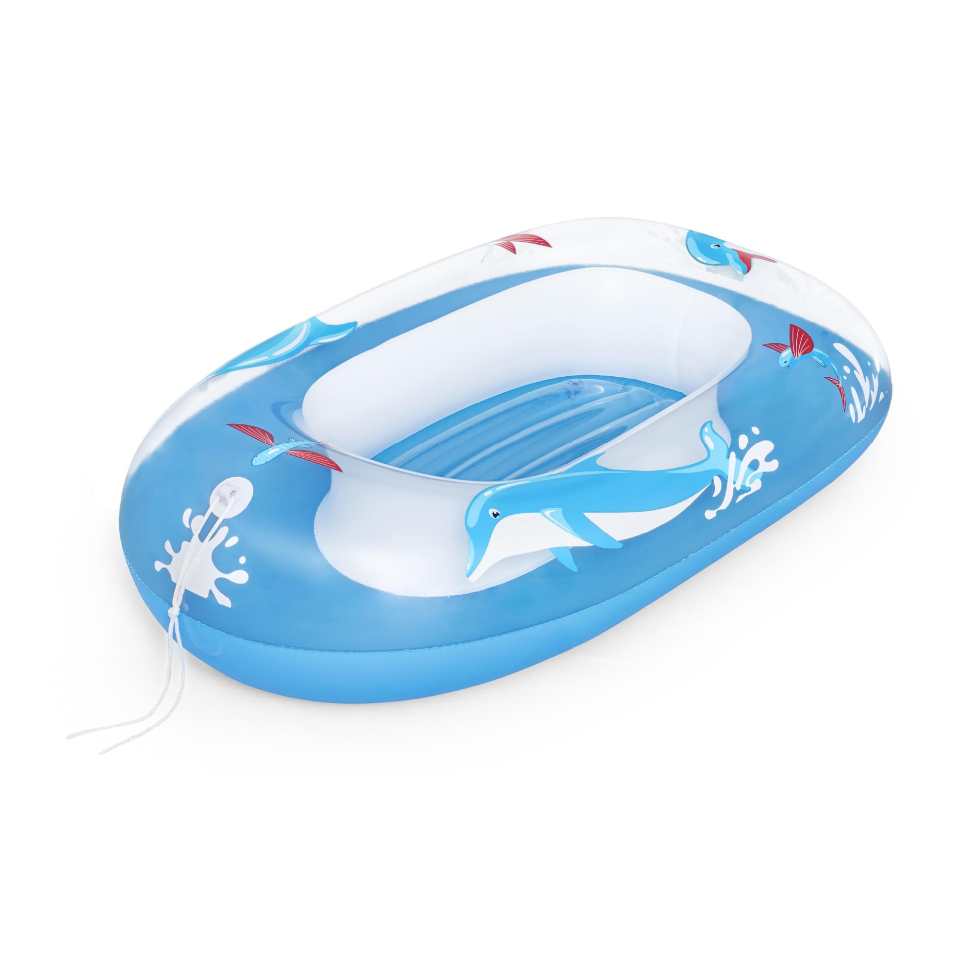Bestway Inflatable Baby Boat Dolphin Pool Raft for Kids Ages 3+ | 1.02m x 69cm
