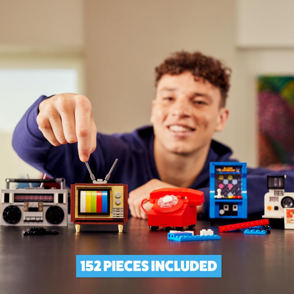 MAX Premium Retro Building Bricks - Retro Camera Building Set for Ages 3+
