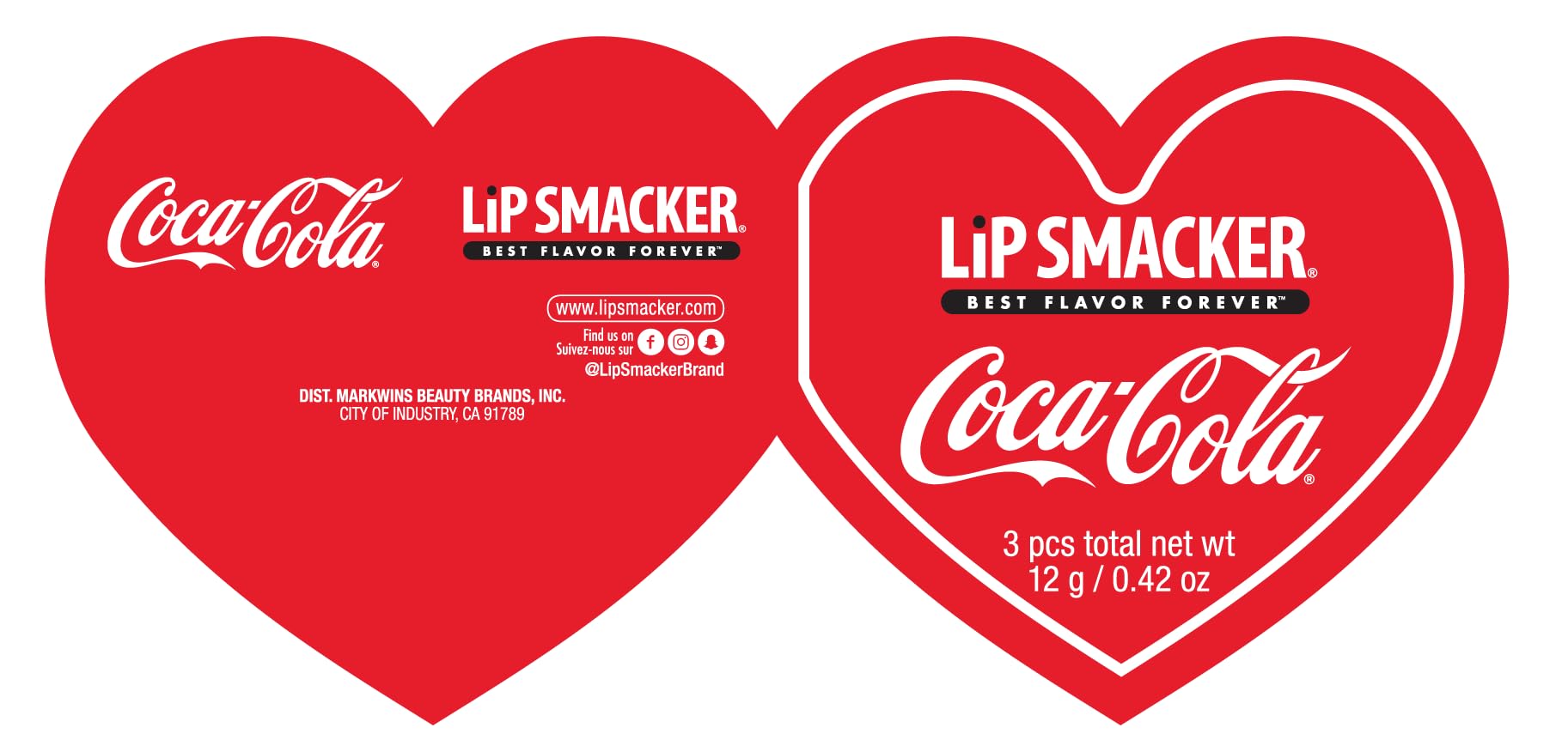 Lip Smacker Coca-Cola Heart Lip Balm Set - Hydrating, Collectible Tin | Unisex Children 4