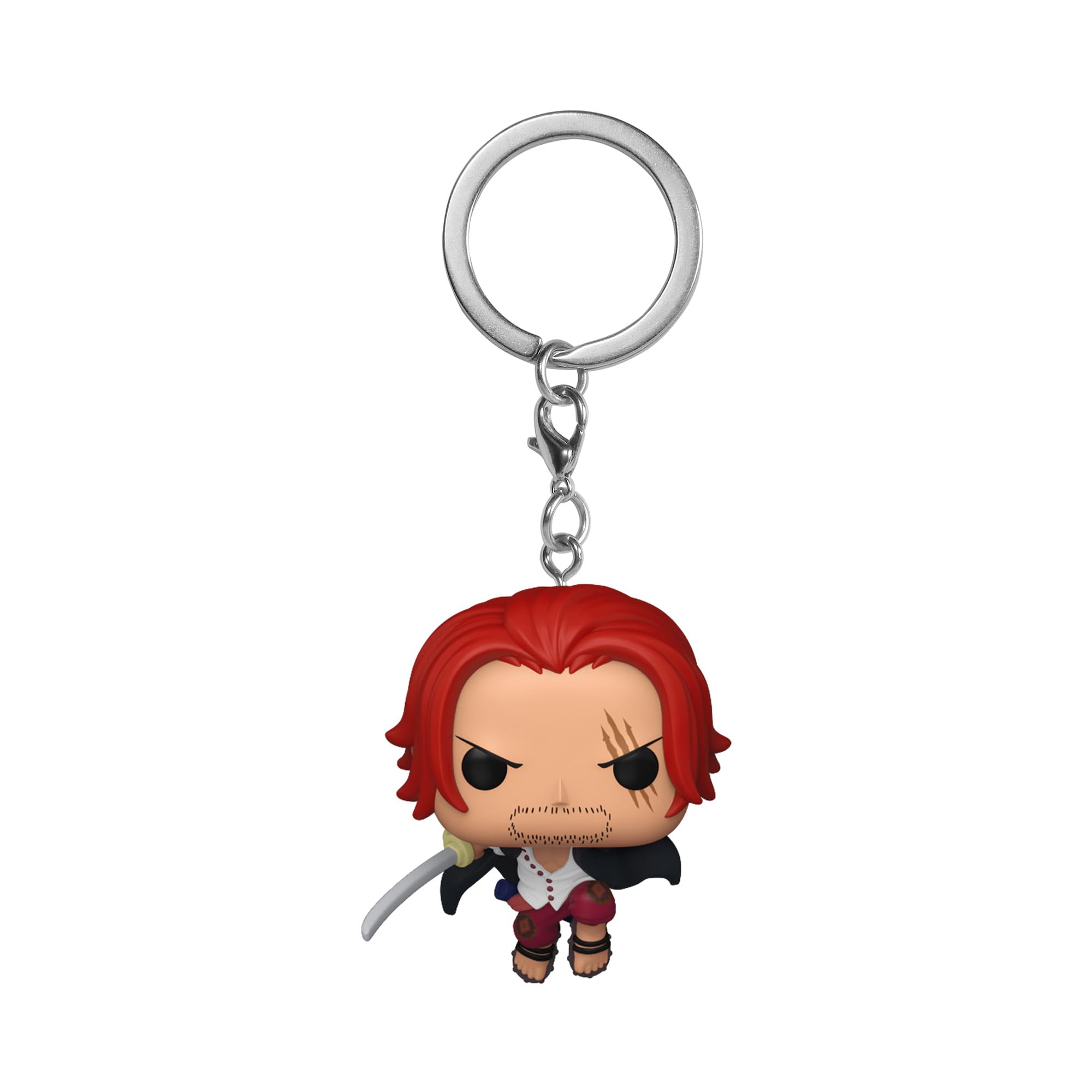 Funko POP! Keychain One Piece - Shanks Vinyl Figure | 4.63-in Tall | Multicolor