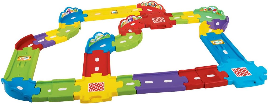 VTech Toot-Toot Drivers Deluxe Car Track Set - 30-Piece Interactive Playset for Toddlers 12M+