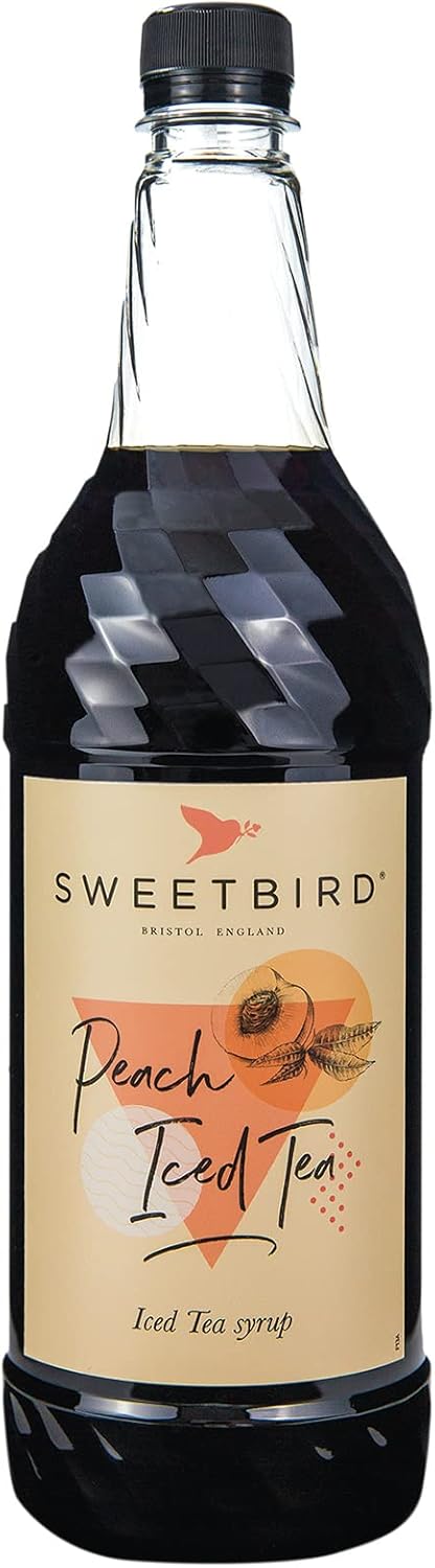 Sweetbird Peach Iced Tea Syrup (1 Litre) - Vegan Friendly 1