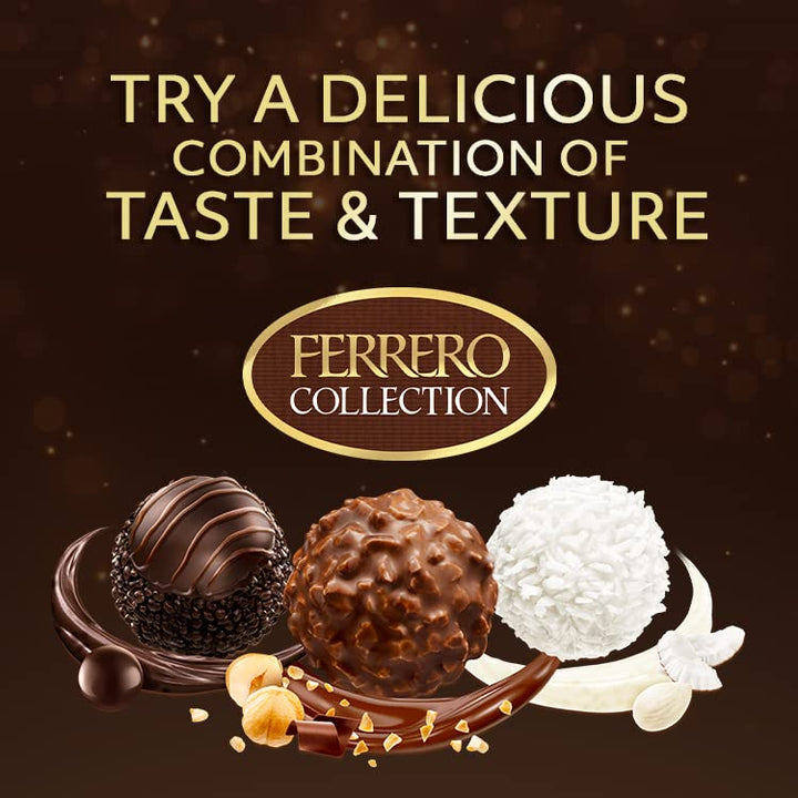 Ferrero Collection Assorted Chocolates - 32 Piece Gift Box with Rocher, Rondnoir & Raffaello