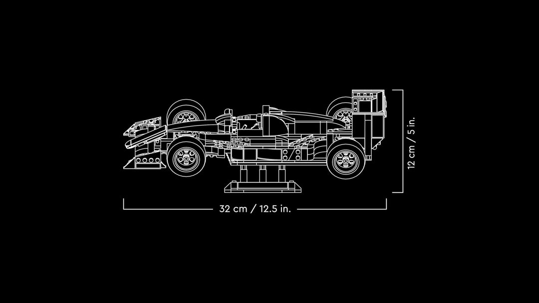 LEGO Icons McLaren MP4/4 & Ayrton Senna - F1 Model Car Building Set for Adults