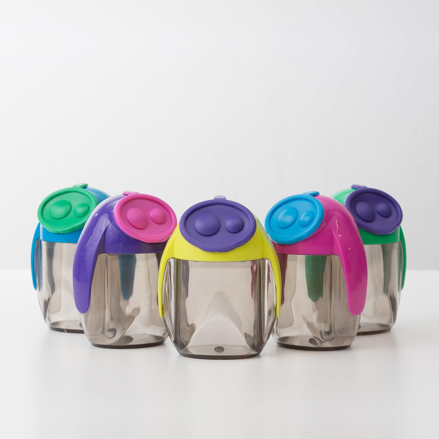 Kores Double Hole Pencil Sharpener with Container - German Steel Blades, Assorted Colors