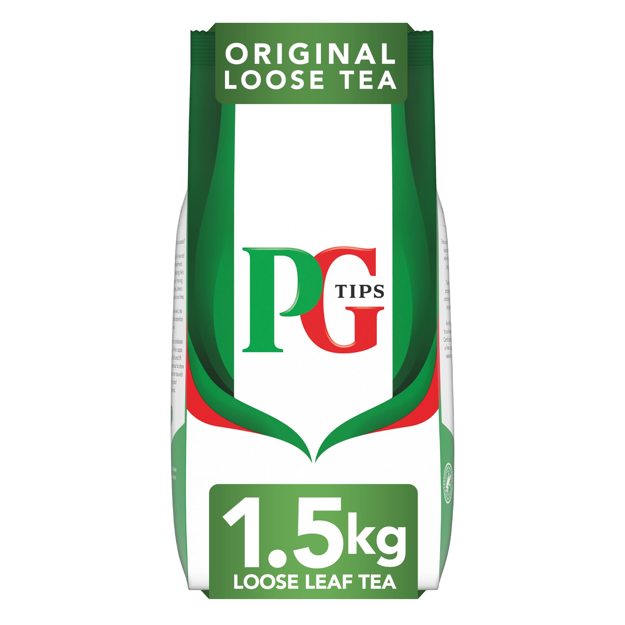 PG Tips Original Loose Leaf Black Tea - 1.5kg Bulk Pack | 480 Servings | Refreshing & Flavourful 1