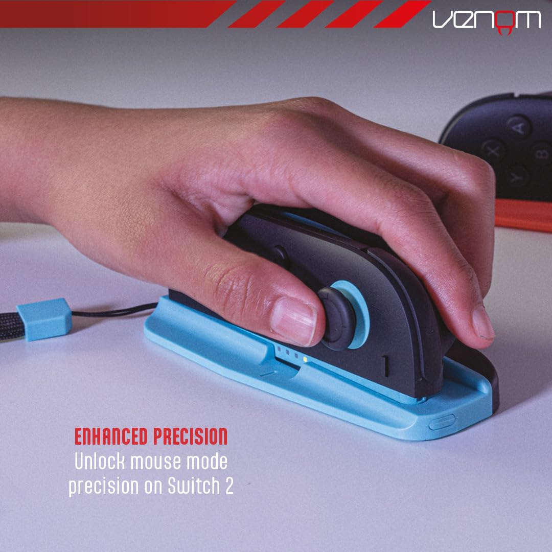 Venom Nintendo Switch 2 Joy-Con Mouse Mode Converters Twin Pack with Wrist Straps 8