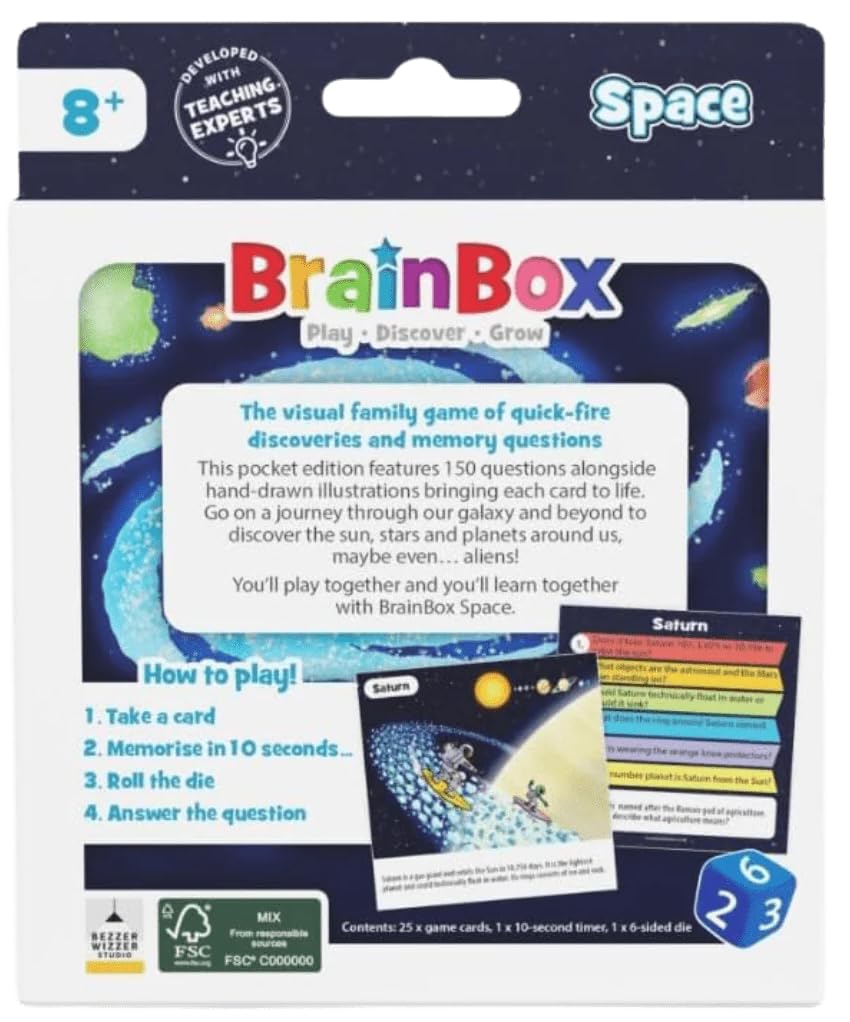 BrainBox Brainbox Pocket - Space Card Game (BEZBB04EN) 4