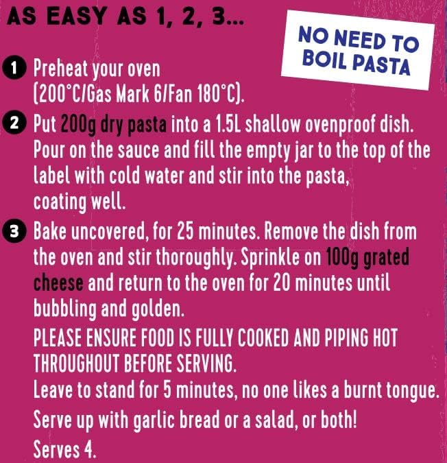 Homepride Tomato & Bacon Pasta Bake Sauce, 485g Jar 4