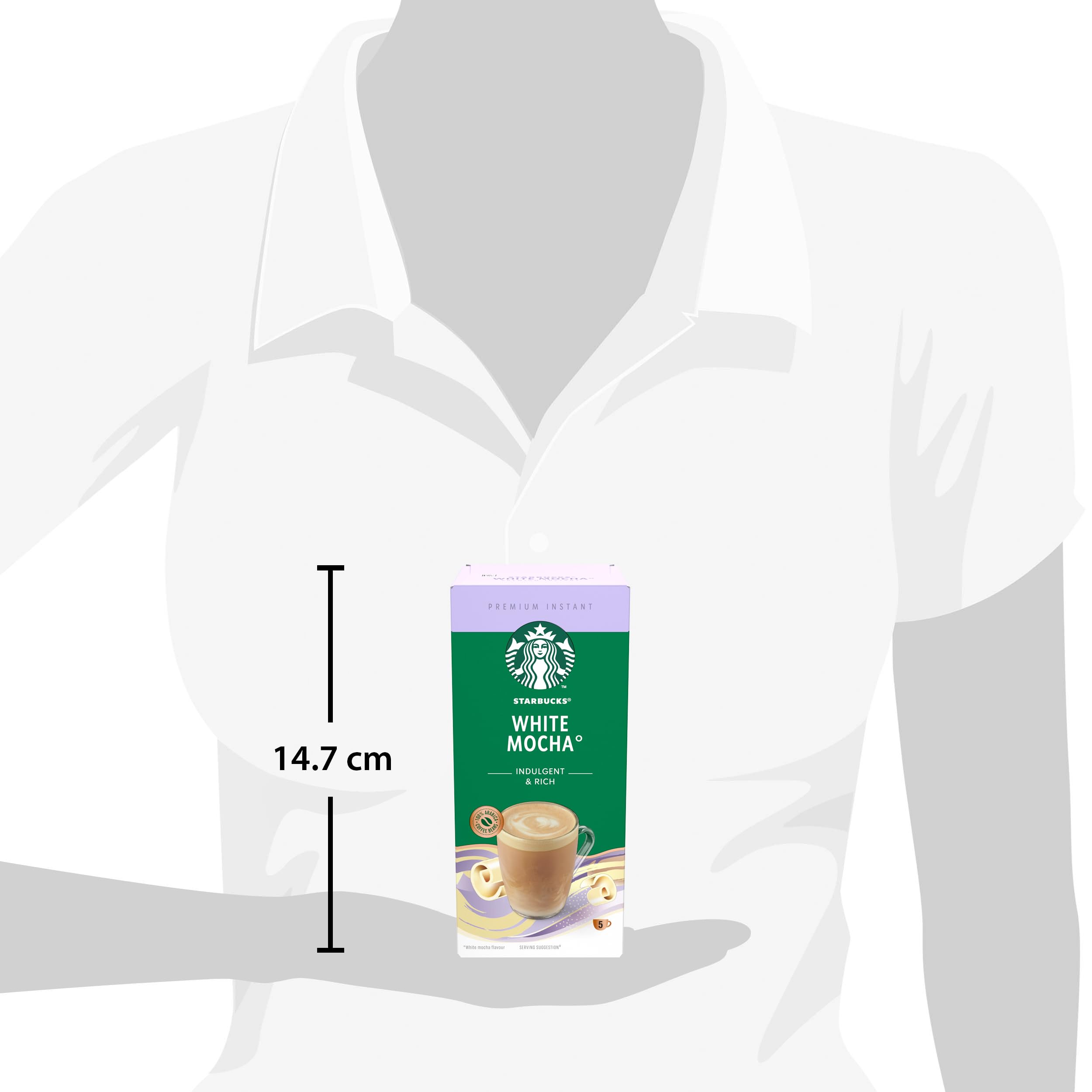 STARBUCKS White Chocolate Mocha Premium Mix Instant Coffee (12 x 5 Sachets) 3