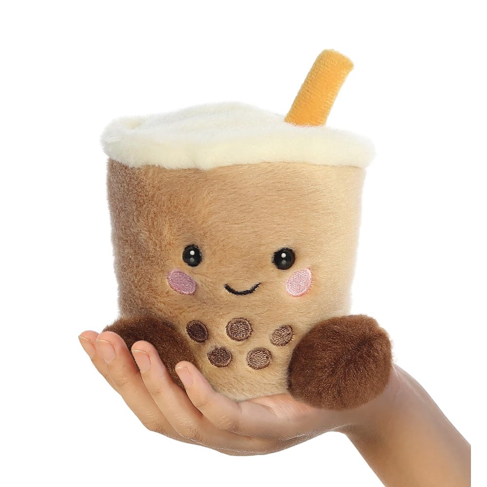 AURORA Palm Pals Milky Tea Boba Stuffed Toy | Soft Polyester Plush | Suitable from Birth 2