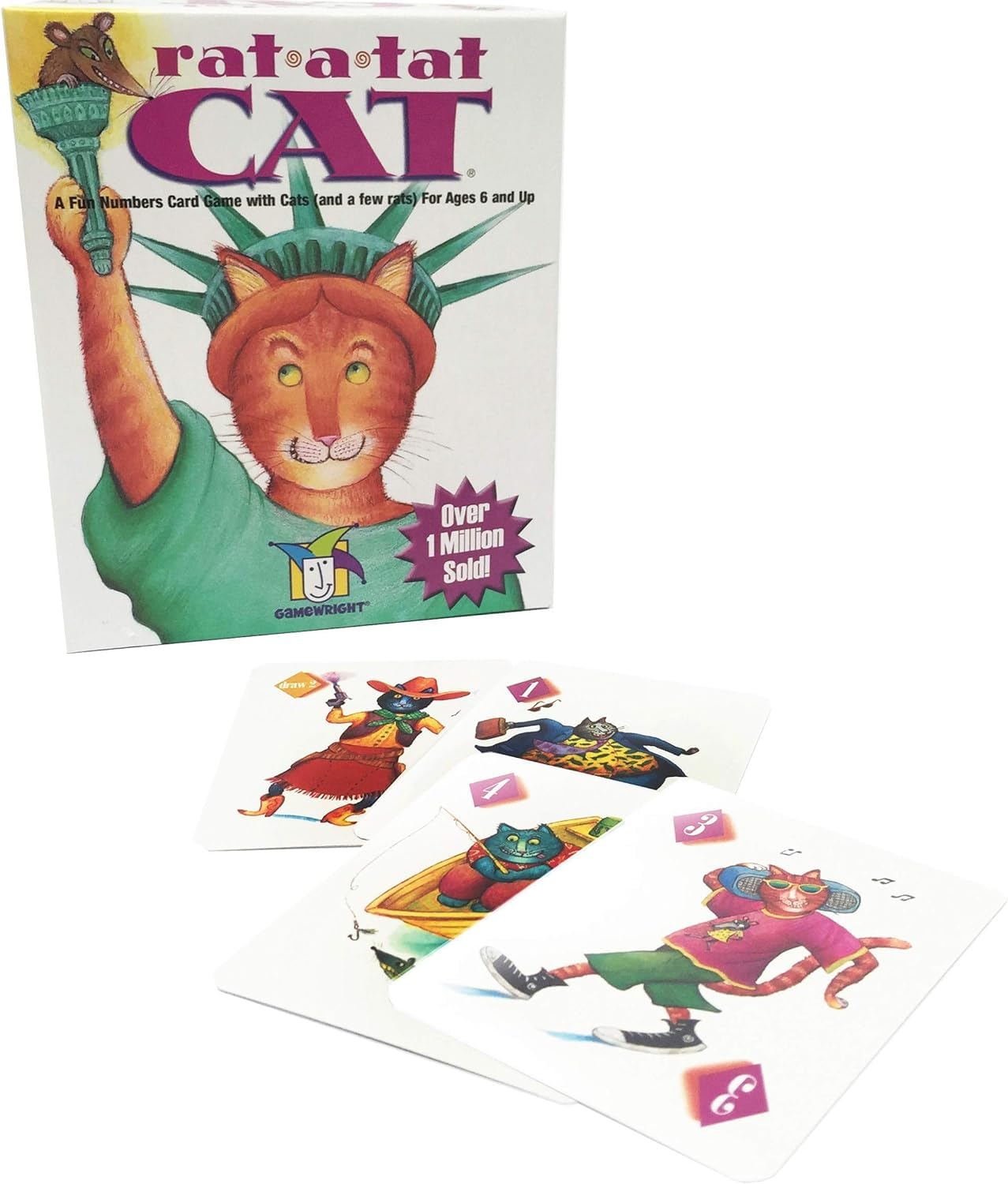 CEACO Rat-a-tat Cat Game - Ages 6+, 2-6 Players, 20 Min Playtime | Educational Card Game 1