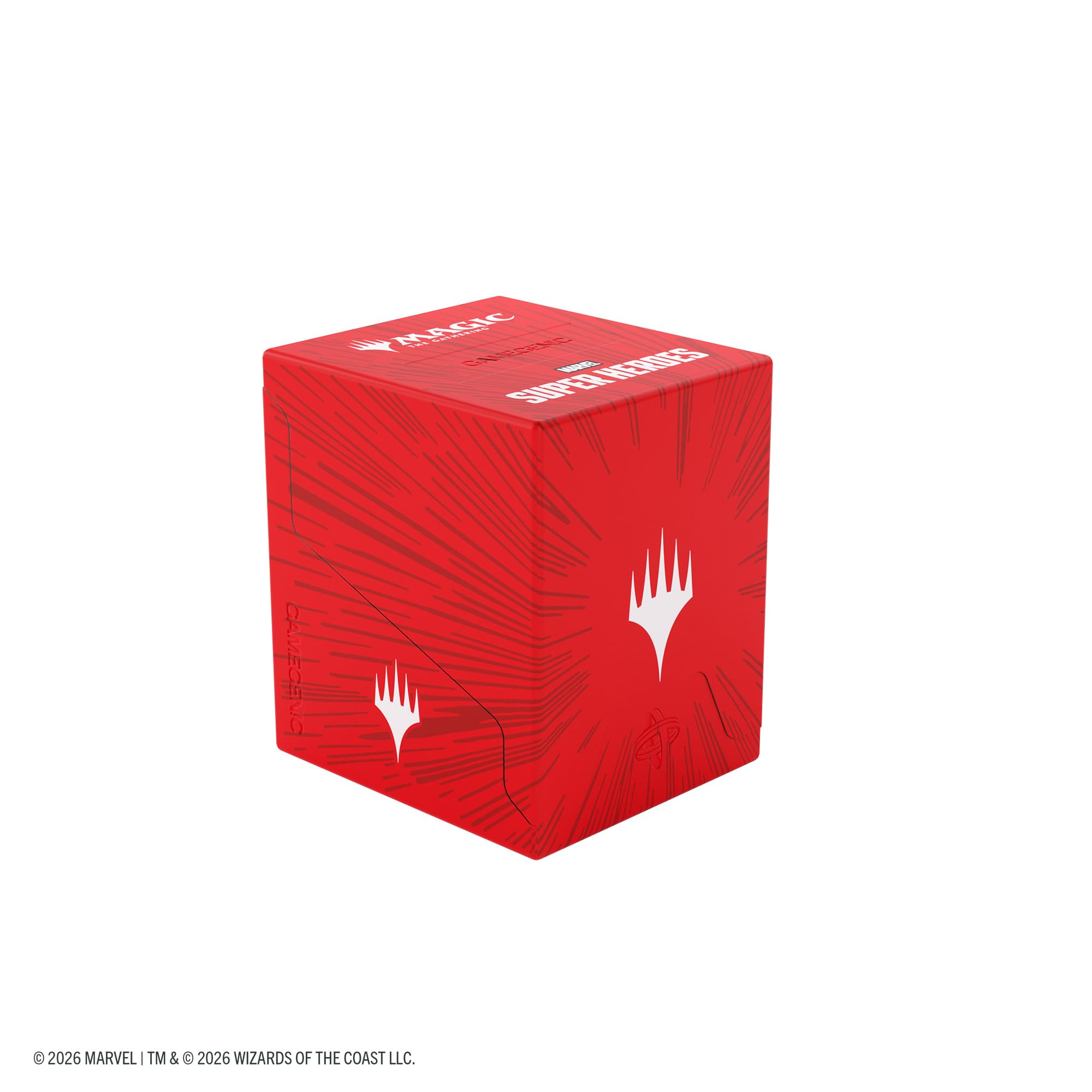 Gamegenic Bastion 100+ XL Deck Box - Holds 100 Double-Sleeved Cards | Snap-Open Design | Marvel Design