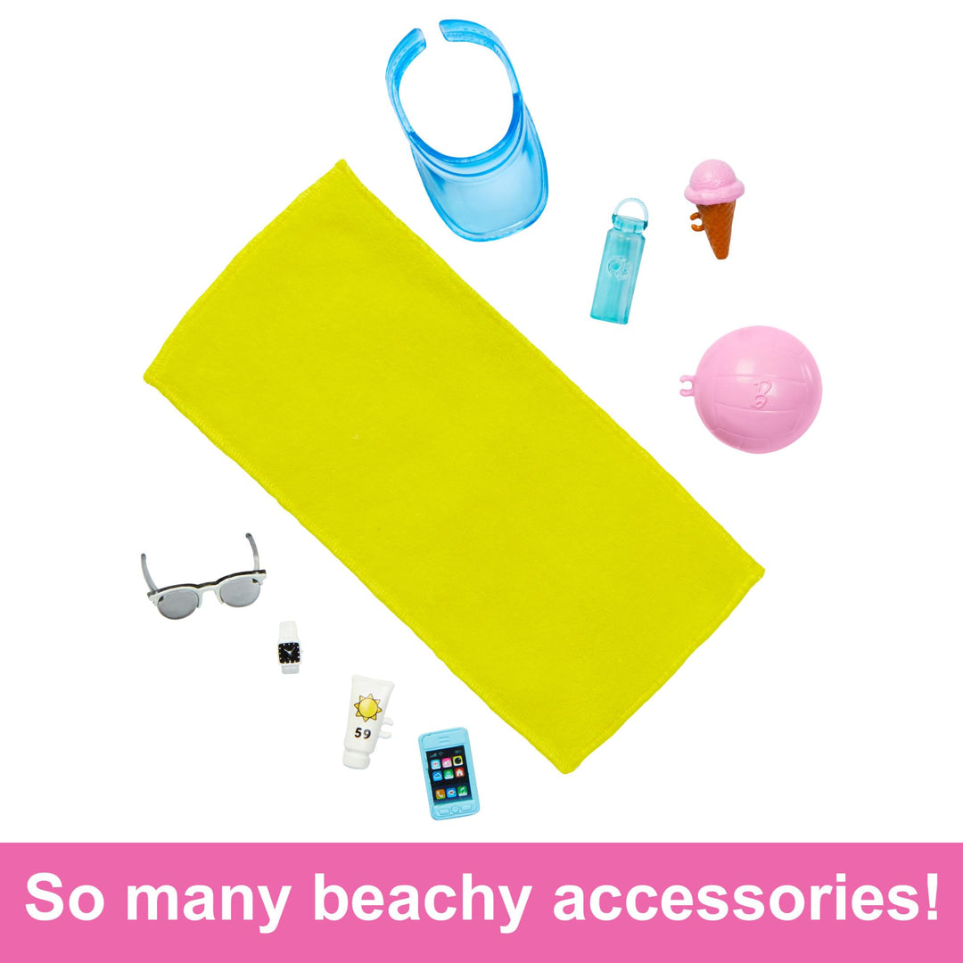 Barbie Ken Beach Doll - Blue Swim Outfit with Accessories, Ages 36 Months+