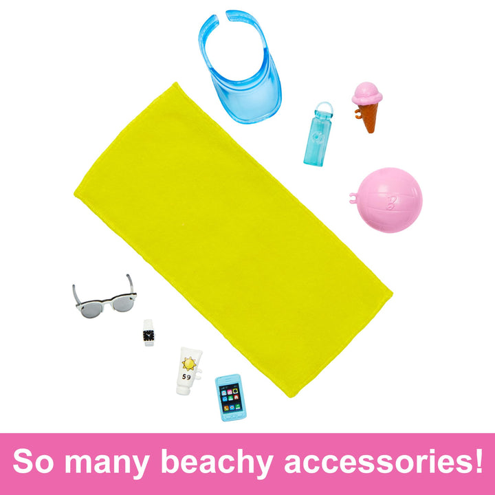 Barbie Ken Beach Doll - Blue Swim Outfit with Accessories, Ages 36 Months+