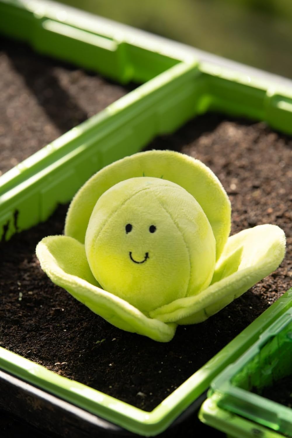 Petface Foodie Faces Fluffy Sprout Dog Toy - Plush Design | Built-in Squeaker | Pack of 1 3