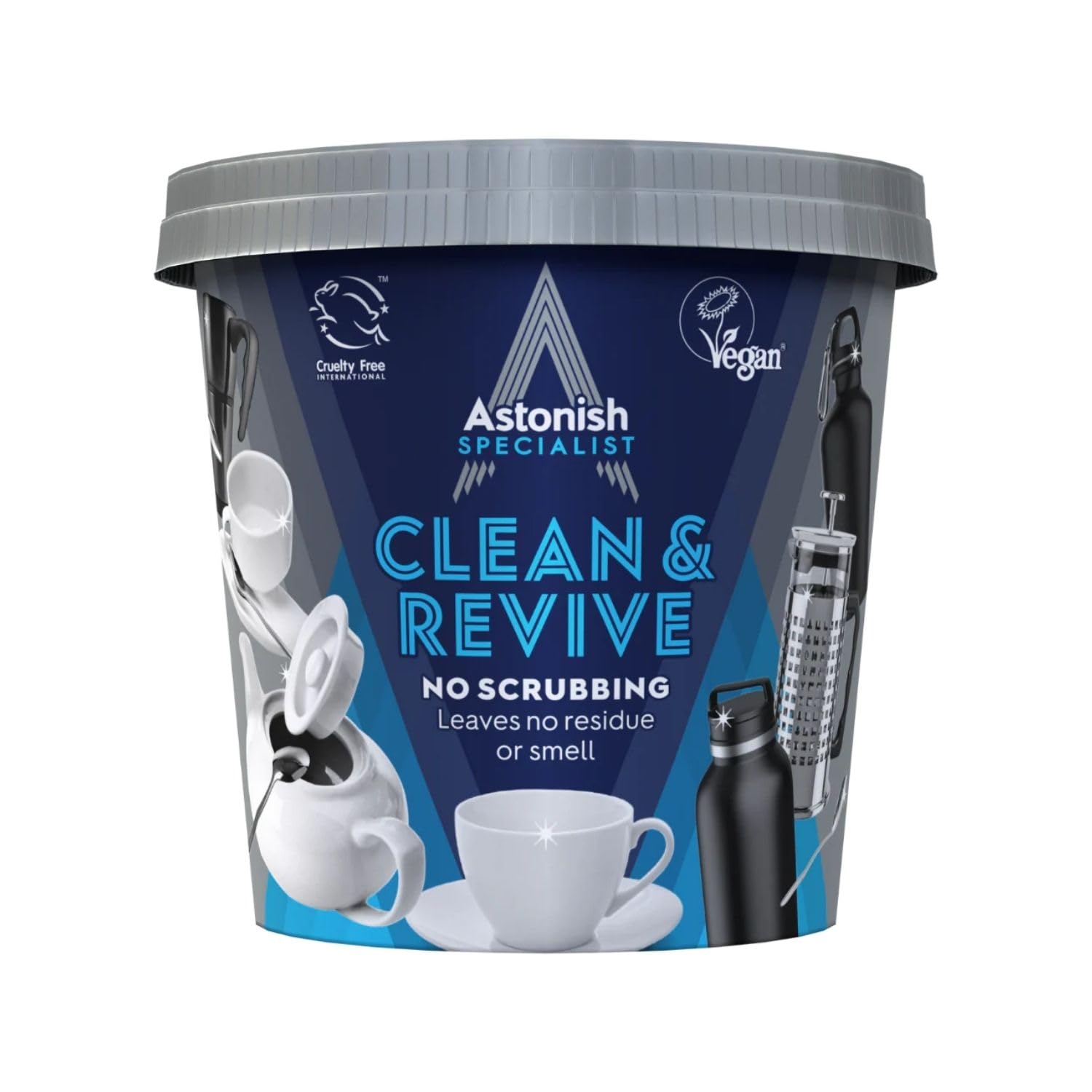 Astonish Specialist Clean & Revive Stain Remover Powder for Ingrained Tea Stains | 350g Unscented